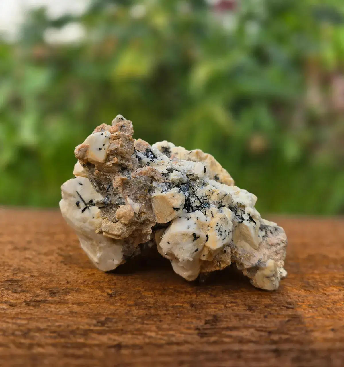 Black tourmaline with Quartz and Feldspar