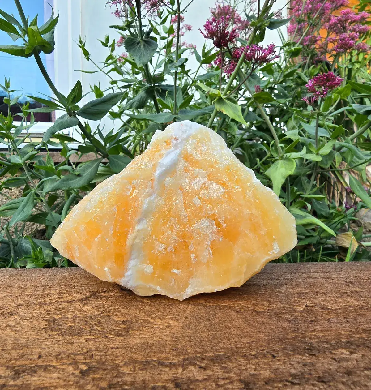 Rough Orange Calcite - Large