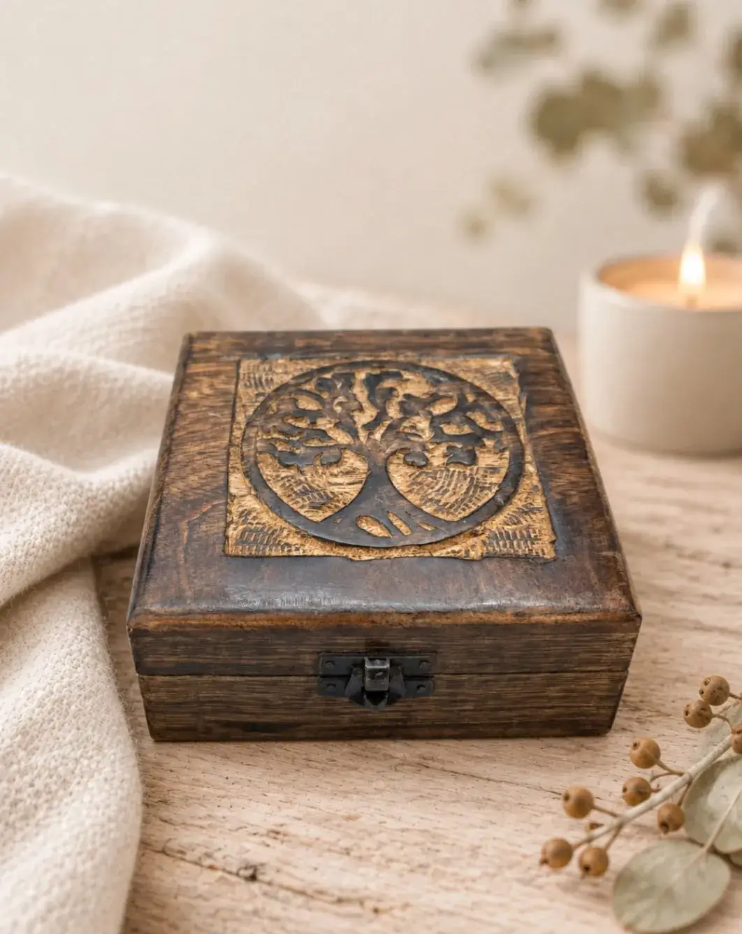 Wooden Keepsake Box - Tree of Life